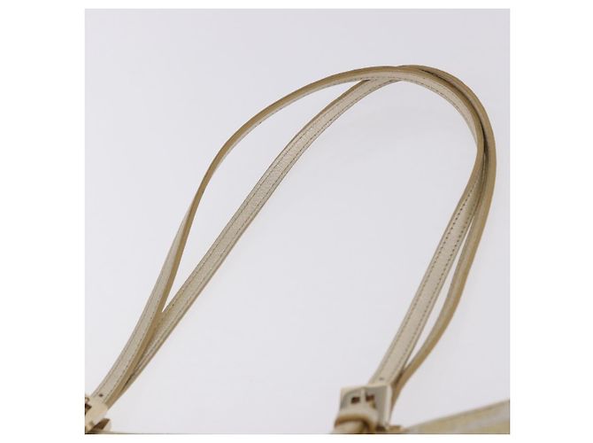 Saco Tote FENDI Zucca Canvas Gold Auth 196293A Dourado - vista 8