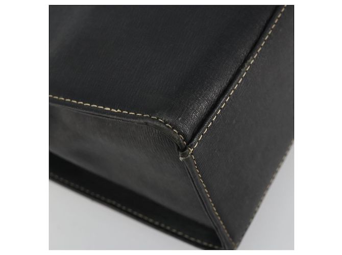 Borsa a mano Burberrys in pelle nera e oro Auth 194380 Nero D'oro - vista 16