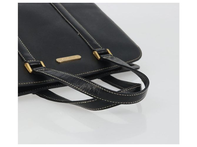 Borsa a mano Burberrys in pelle nera e oro Auth 194380 Nero D'oro - vista 7