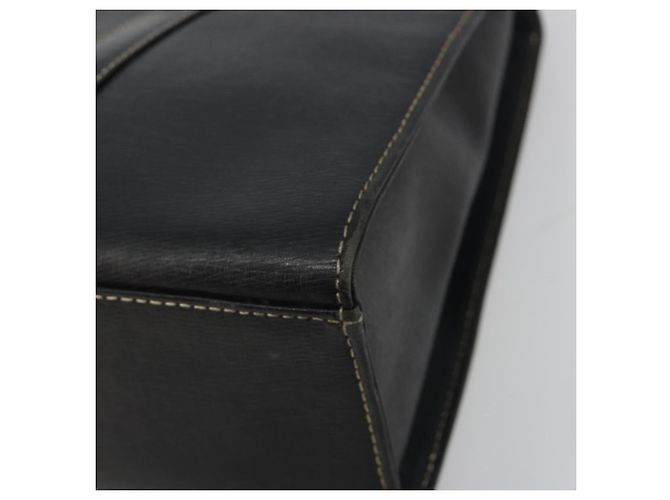 Borsa a mano Burberrys in pelle nera e oro Auth 194380 Nero D'oro - vista 9