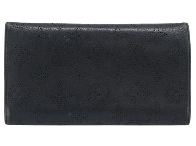 LOUIS VUITTON Monogram Mahina Portefeuille Amelia Black M95549 Auth bs36730 Negro - vista 2