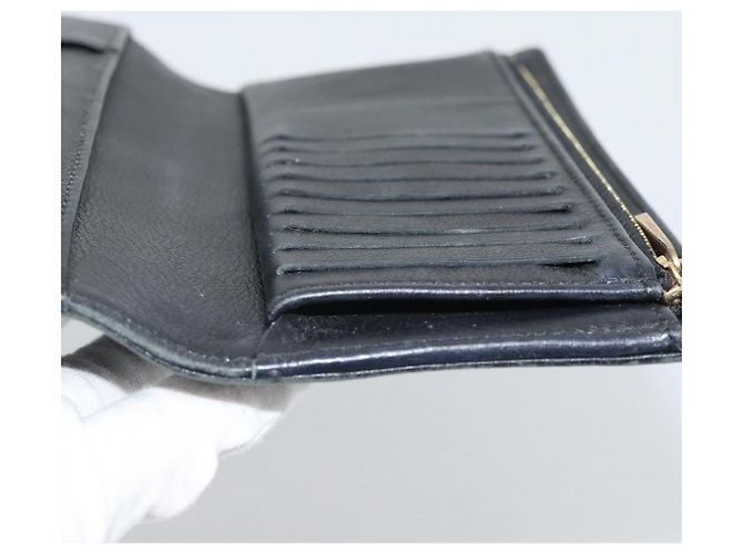 LOUIS VUITTON Monogram Mahina Portefeuille Amelia Black M95549 Auth bs36730 Negro - vista 20