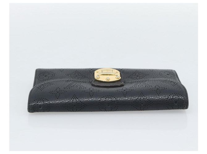 LOUIS VUITTON Monogram Mahina Portefeuille Amelia Black M95549 Auth bs36730 Negro - vista 5