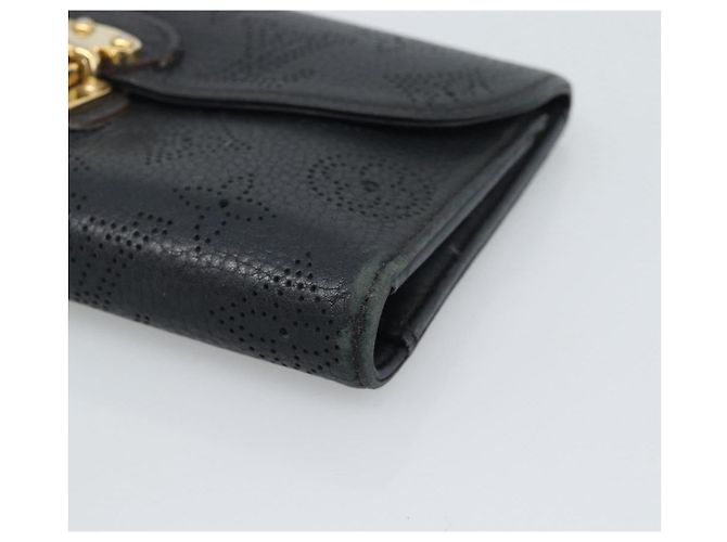 LOUIS VUITTON Monogram Mahina Portefeuille Amelia Black M95549 Auth bs36730 Negro - vista 7