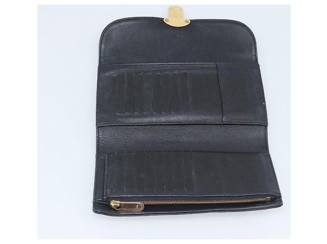 LOUIS VUITTON Monogram Mahina Portefeuille Amelia Black M95549 Auth bs36730 Negro - vista 8
