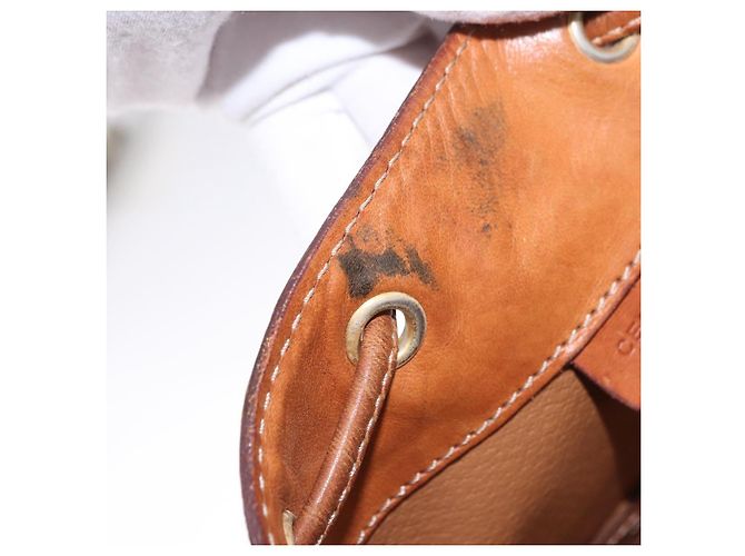 16 Céline Borsa a tracolla CELINE Macadam PVC Pelle Marrone Tono Oro Auth 195775 - vista 10