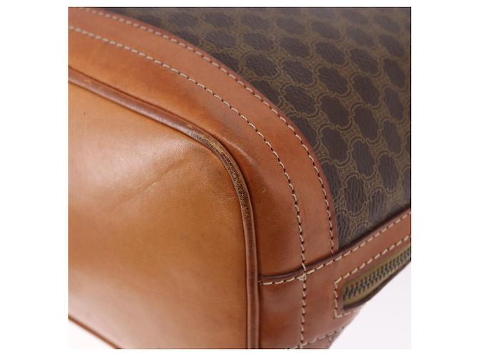16 Céline Borsa a tracolla CELINE Macadam PVC Pelle Marrone Tono Oro Auth 195775 - vista 18