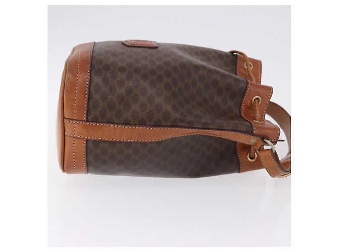 16 Céline Borsa a tracolla CELINE Macadam PVC Pelle Marrone Tono Oro Auth 195775 - vista 3