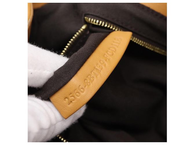 Borsa a tracolla con catena FENDI Zucca Canvas Nero e Marrone Auth 195522V - vista 11