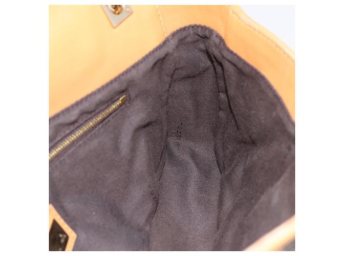 Borsa a tracolla con catena FENDI Zucca Canvas Nero e Marrone Auth 195522V - vista 19