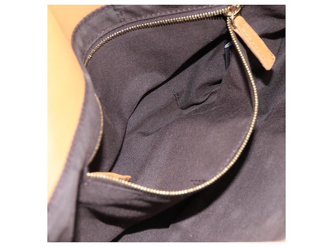 Borsa a tracolla con catena FENDI Zucca Canvas Nero e Marrone Auth 195522V - vista 22