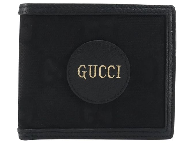 Portafoglio GUCCI GG Canvas Of The Grid Nero 625574 Auth bs36744 - vista 13