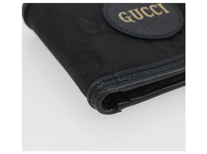 Portafoglio GUCCI GG Canvas Of The Grid Nero 625574 Auth bs36744 - vista 14
