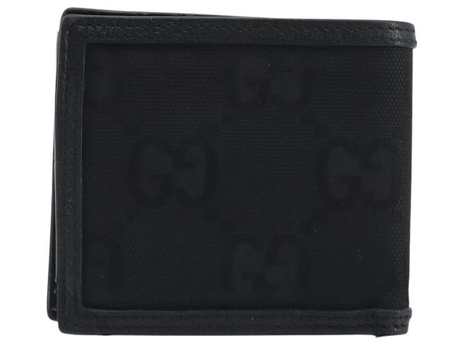 Portafoglio GUCCI GG Canvas Of The Grid Nero 625574 Auth bs36744 - vista 2
