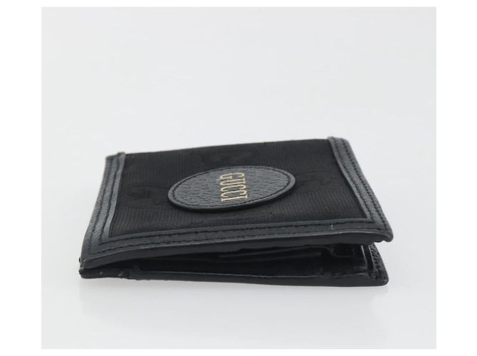 Portafoglio GUCCI GG Canvas Of The Grid Nero 625574 Auth bs36744 - vista 3