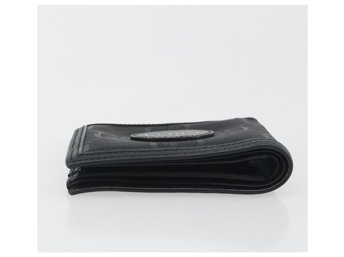 Portafoglio GUCCI GG Canvas Of The Grid Nero 625574 Auth bs36744 - vista 5