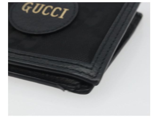 Portafoglio GUCCI GG Canvas Of The Grid Nero 625574 Auth bs36744 - vista 7