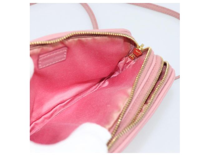 Borsa a tracolla Miu Miu in pelle rosa tono oro Auth 196211 - vista 19