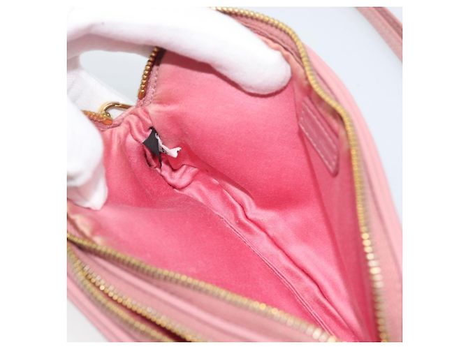 Borsa a tracolla Miu Miu in pelle rosa tono oro Auth 196211 - vista 20