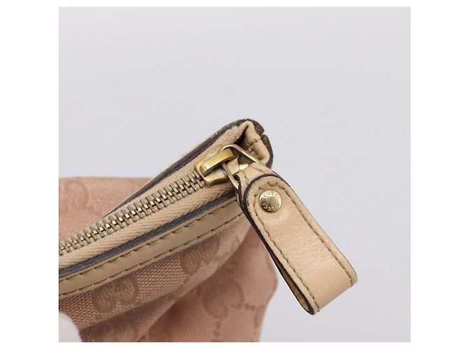 Borsa Tote GUCCI GG Canvas Rosa Tono Oro 257068 Auth BA14937 - vista 10