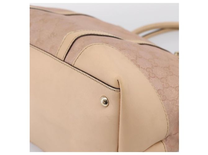 Borsa Tote GUCCI GG Canvas Rosa Tono Oro 257068 Auth BA14937 - vista 15