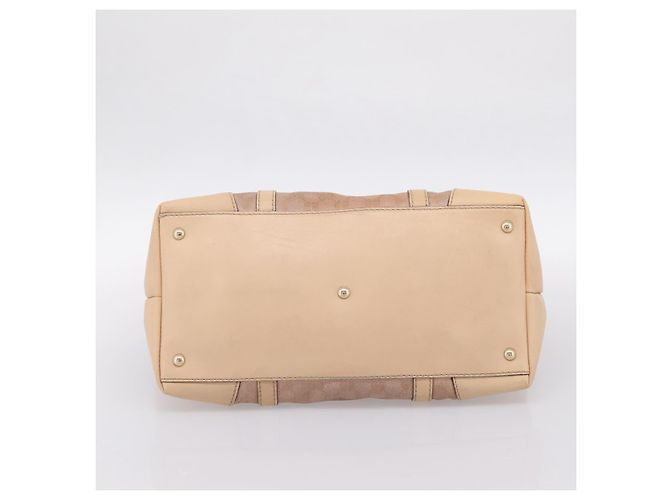 Borsa Tote GUCCI GG Canvas Rosa Tono Oro 257068 Auth BA14937 - vista 5