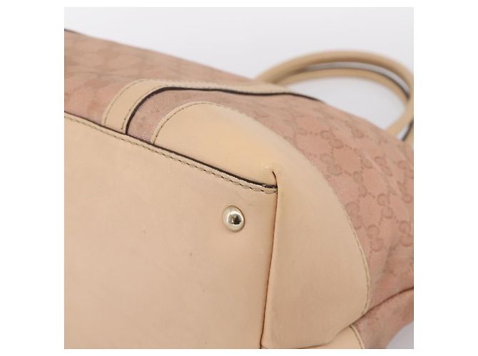 Borsa Tote GUCCI GG Canvas Rosa Tono Oro 257068 Auth BA14937 - vista 9