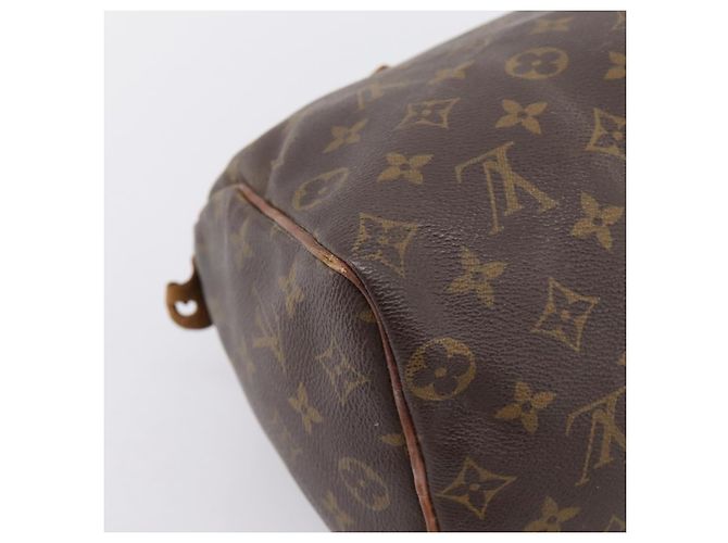 Borsa a mano LOUIS VUITTON Monogram Speedy 25 M41528 LV Auth ka5629 Monogramma - vista 16