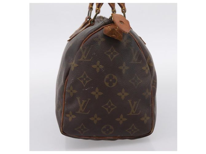 Borsa a mano LOUIS VUITTON Monogram Speedy 25 M41528 LV Auth ka5629 Monogramma - vista 4