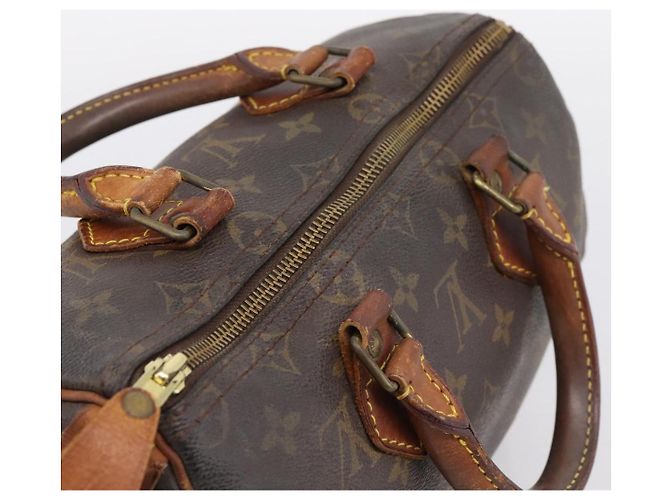 Borsa a mano LOUIS VUITTON Monogram Speedy 25 M41528 LV Auth ka5629 Monogramma - vista 6