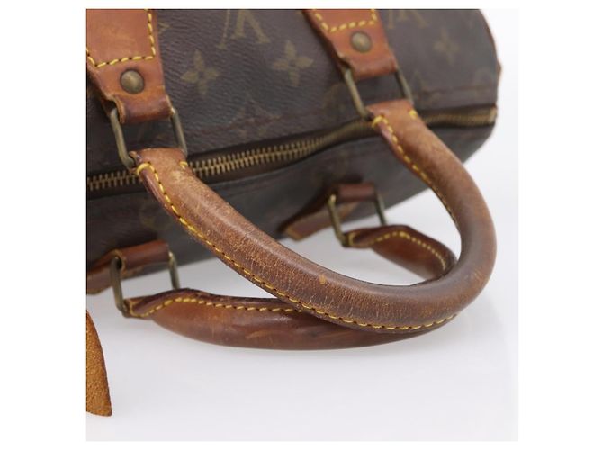 Borsa a mano LOUIS VUITTON Monogram Speedy 25 M41528 LV Auth ka5629 Monogramma - vista 7