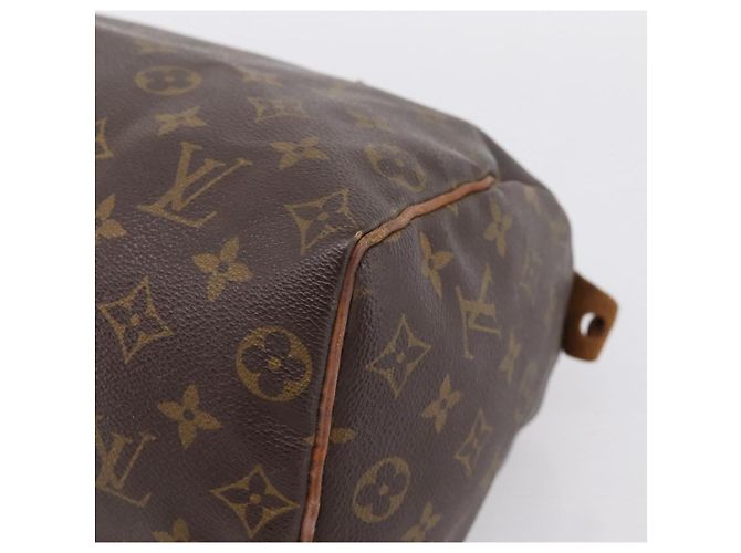 Borsa a mano LOUIS VUITTON Monogram Speedy 25 M41528 LV Auth ka5629 Monogramma - vista 9