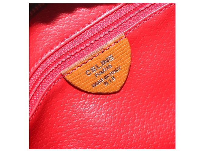 Céline Borsa a tracolla Circle CELINE in pelle marrone oro autentica 196309 D'oro - vista 12