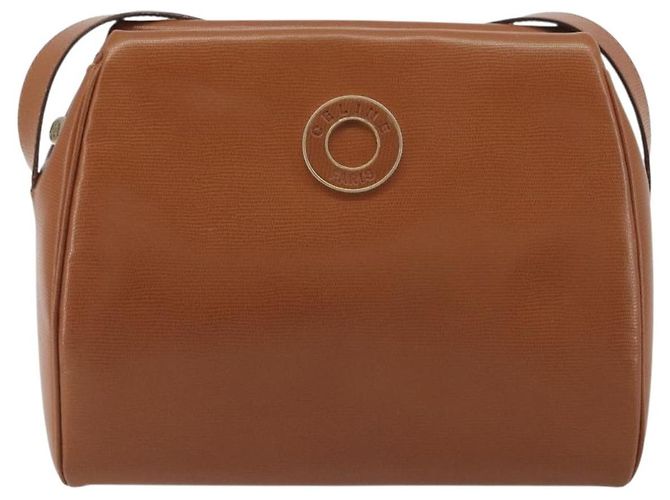 Céline Borsa a tracolla Circle CELINE in pelle marrone oro autentica 196309 D'oro - vista 13