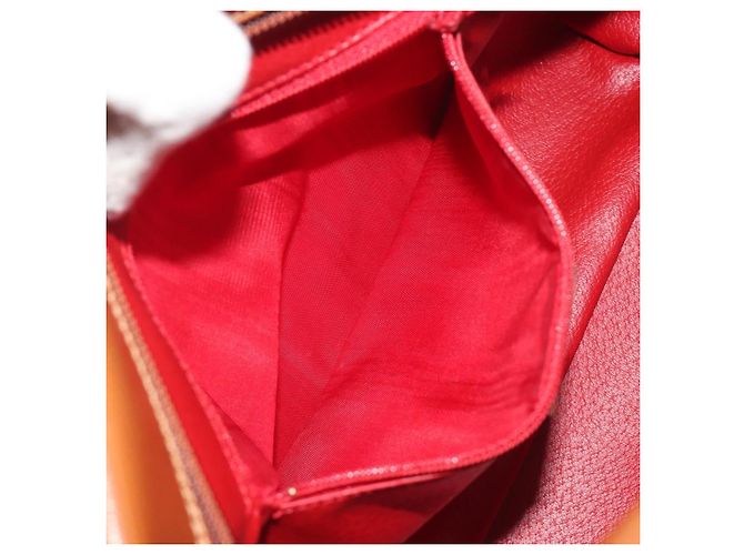 Céline Borsa a tracolla Circle CELINE in pelle marrone oro autentica 196309 D'oro - vista 21