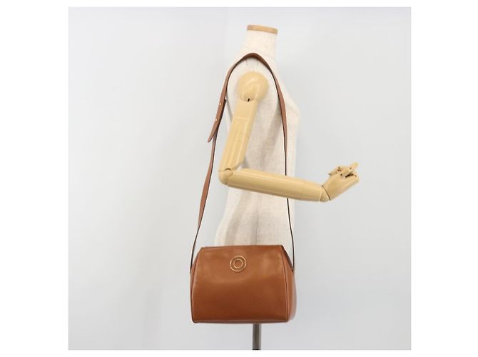 Céline Borsa a tracolla Circle CELINE in pelle marrone oro autentica 196309 D'oro - vista 22