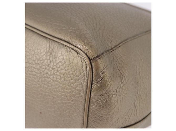 Borsa Tote LOEWE in pelle tono oro Auth 195777V - vista 17