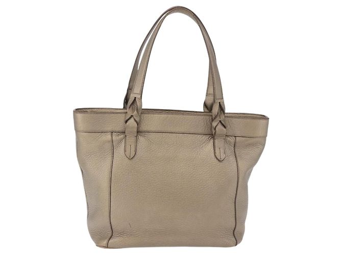 Borsa Tote LOEWE in pelle tono oro Auth 195777V - vista 2