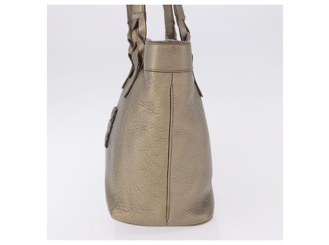 Borsa Tote LOEWE in pelle tono oro Auth 195777V - vista 3