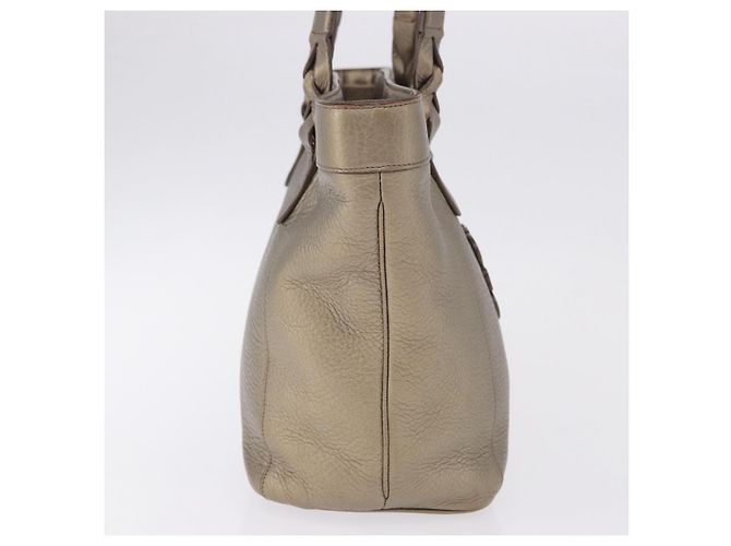 Borsa Tote LOEWE in pelle tono oro Auth 195777V - vista 4