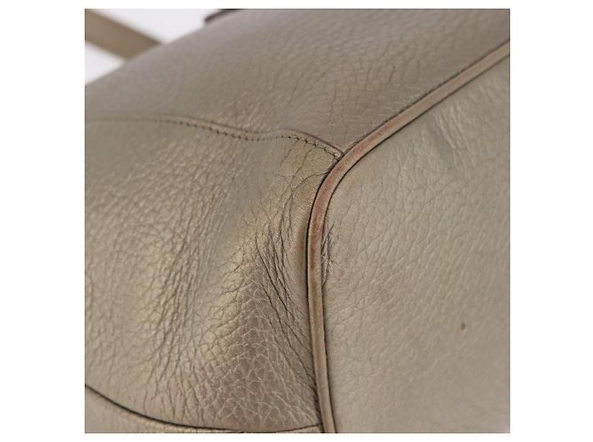 Borsa Tote LOEWE in pelle tono oro Auth 195777V - vista 8