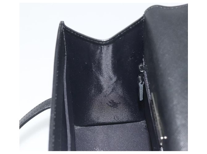 Borsa a Mano BURBERRY Pelle Nero Argento Auth 196118 - vista 20