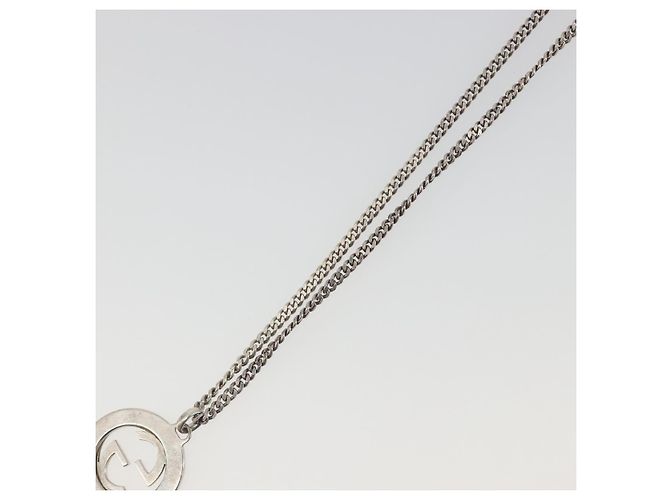 Collana GUCCI Interlocking G Ag925 Silver Auth 196163A Argento - vista 11