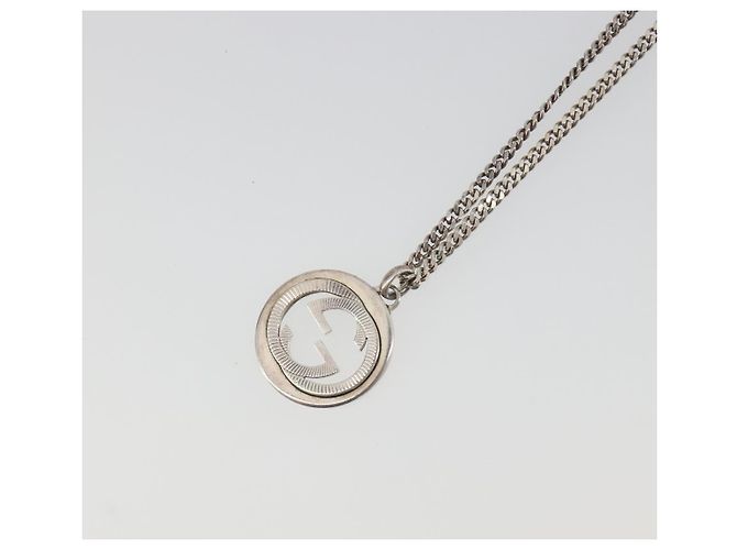 Collana GUCCI Interlocking G Ag925 Silver Auth 196163A Argento - vista 3