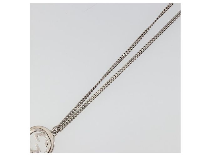 Collana GUCCI Interlocking G Ag925 Silver Auth 196163A Argento - vista 4