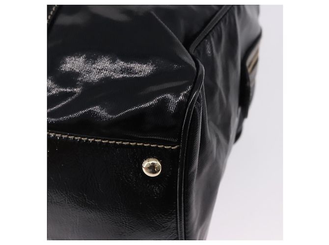 GUCCI Interlocking Web Sherry Line Tasche aus Lackleder Schwarz 170010 Auth 196790V Golden - Ansicht 16