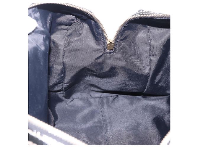 GUCCI Interlocking Web Sherry Line Tasche aus Lackleder Schwarz 170010 Auth 196790V Golden - Ansicht 21