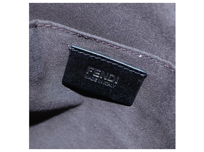 Borsa a tracolla FENDI Zucchino Canvas Nero Argento 8BT151 Auth 195776V - vista 24