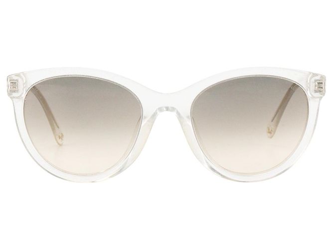 CHANEL - Occhiali da sole Chanel in acetato trasparente glitterato Bianco - vista 2