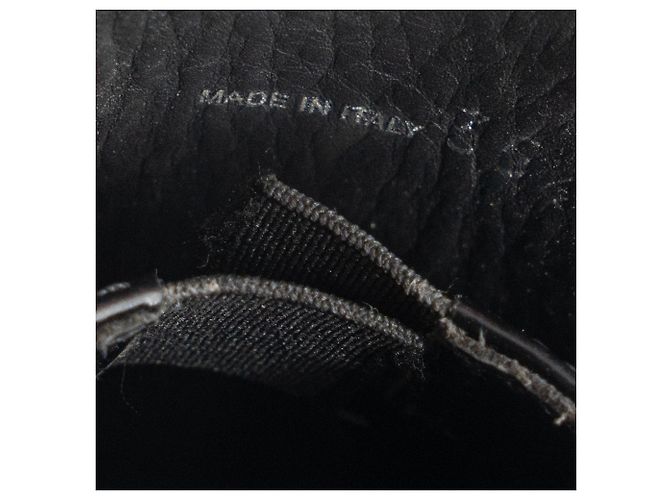 PRADA - Mocassini Chocolate Prada in pelle spazzolata nera (T35,5) Nero - vista 7